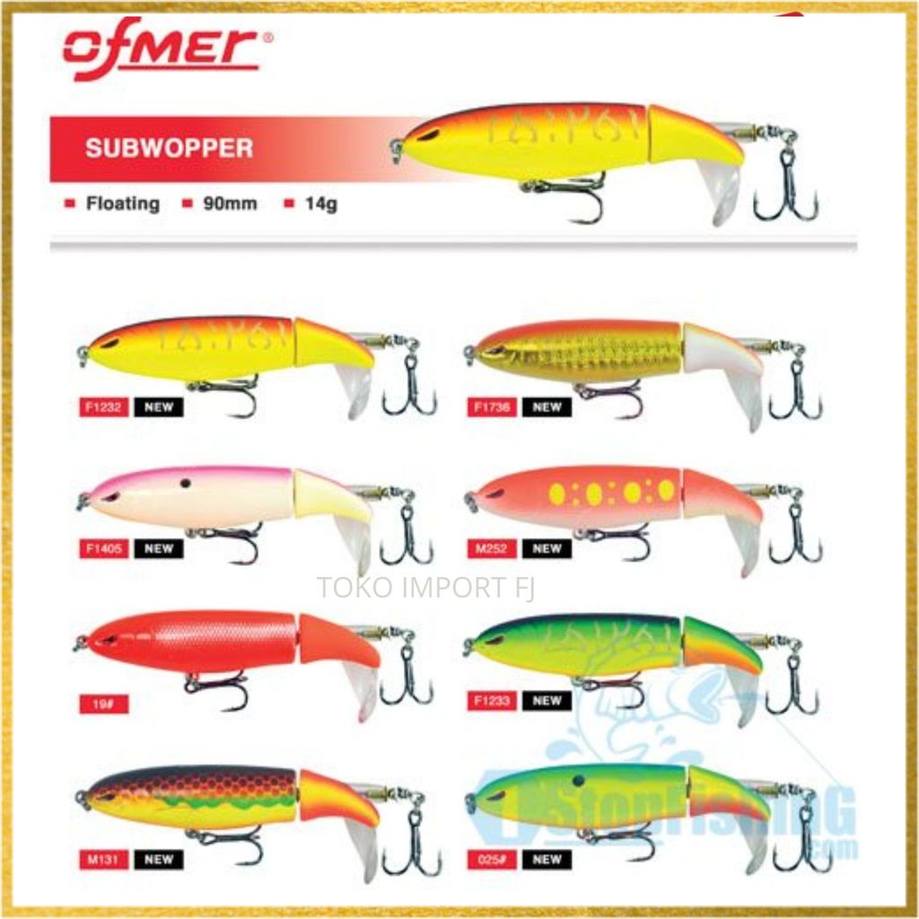 Umpan Pancing Ikan OFMER Supwopper Lures 90mm 24gram - Lure Floating Lure Casting Umpan Pancing Umpa