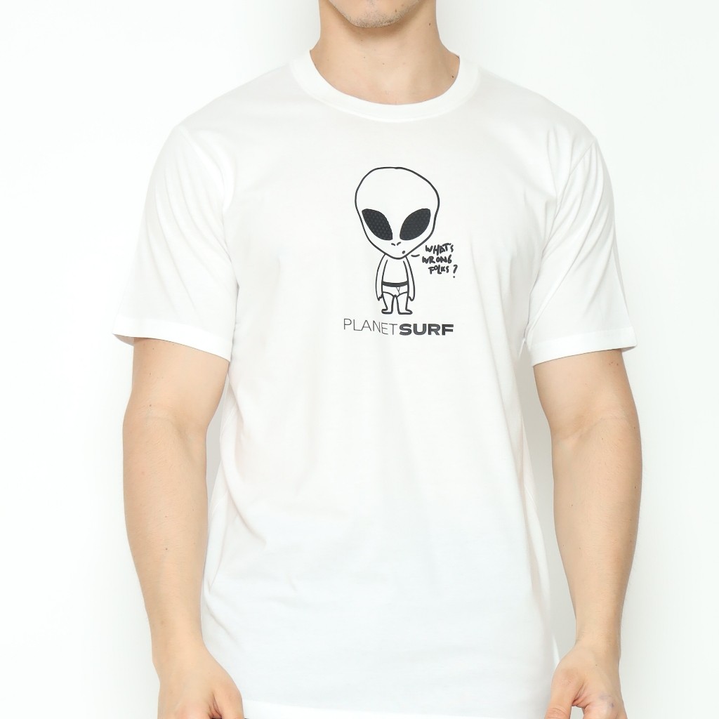 Planet Surf Clothing Kaos lengan pendek Pria Memesis Men Tee Planet Surf