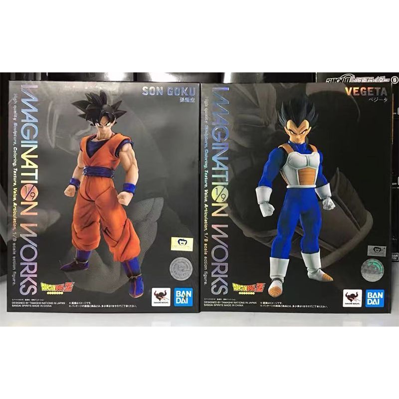NONA MUDA' Original BANDAI IMAGINATION WORKS Vegeta Son Goku Dragon Ball Z In Stock Anime Action Col