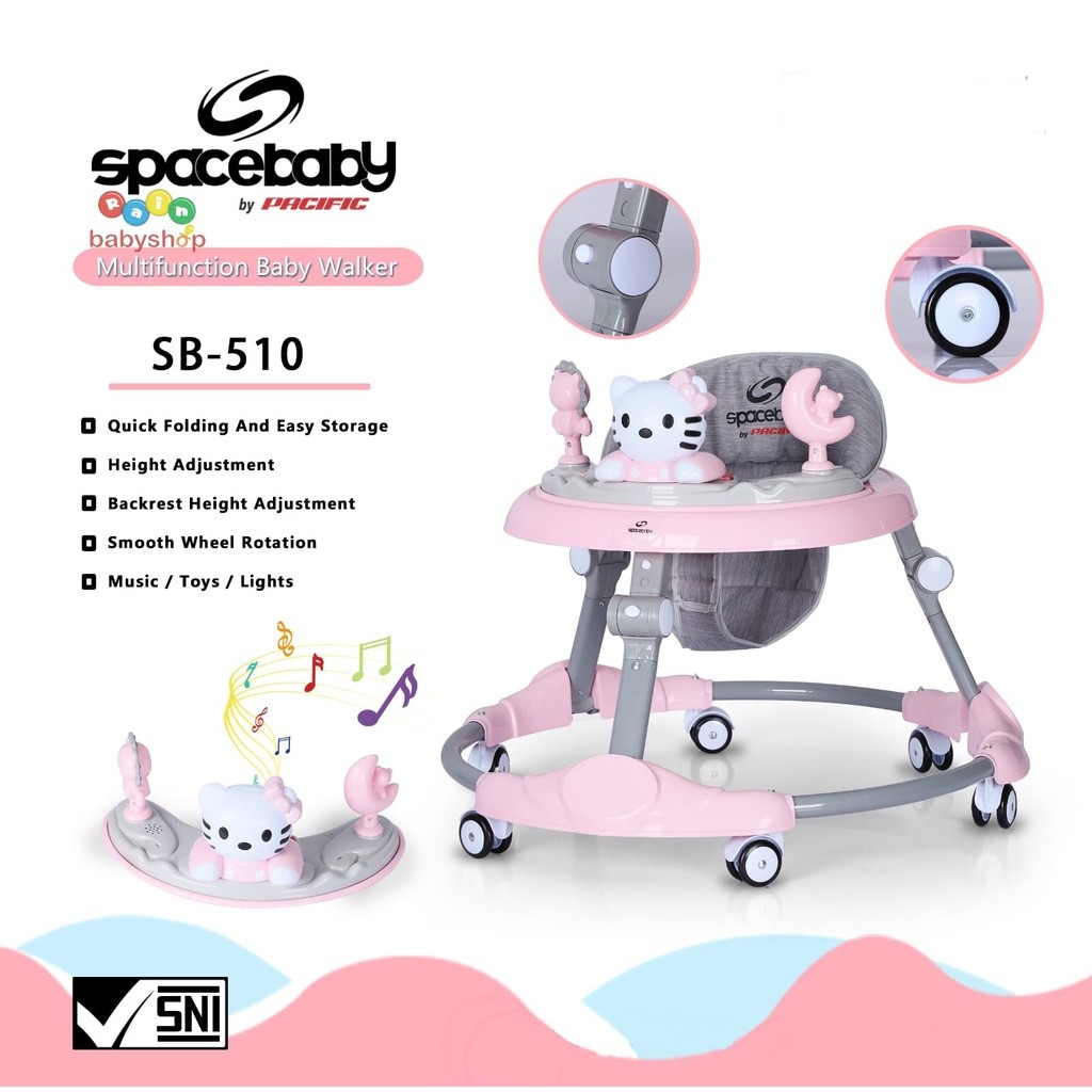 TergacorBaby Walker Space Baby SB 139 - Baby Walker SB510 Mainan Anak Belajar JalanTerbaik