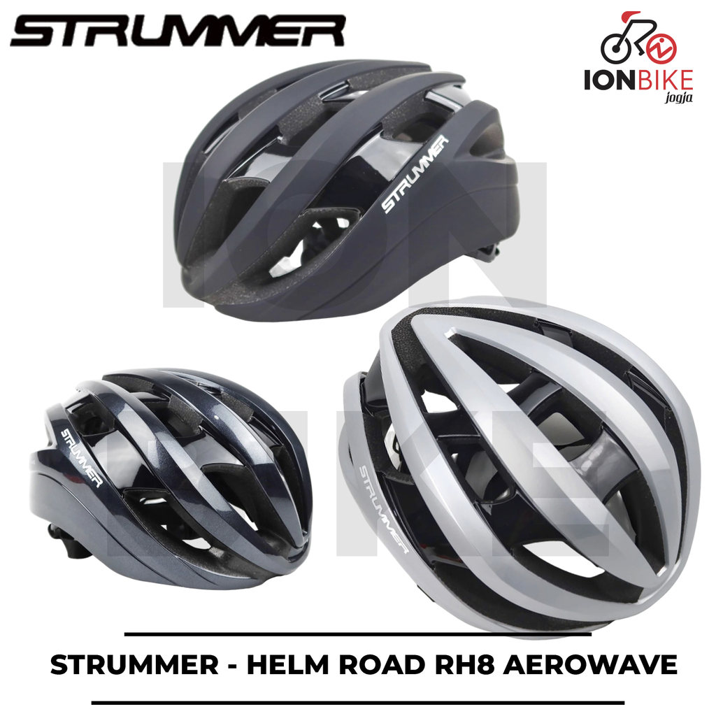 Helm Strummer RH8 Aero Wave SUPERLIGHT Roadbike Sepeda Road Bike Gravel Balap MTB Lipat Seli Univers