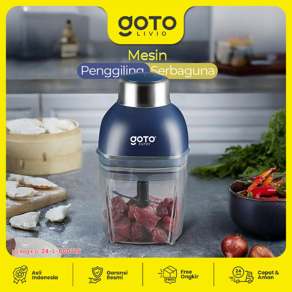 Goto Cutzy Blender Mesin Penggiling Chopper Daging Bumbu Multifungsi