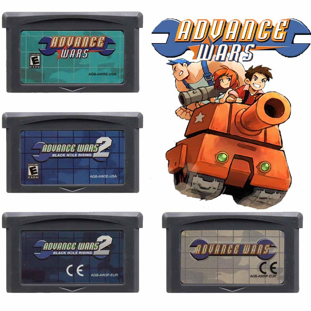32 Bit Video Game Console Card GBA Game Cartridge Advance Wars Series Advance Wars 2 Black Hole Risi