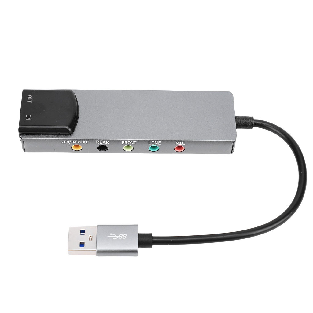 71 USB Surround Sound Card with SPF gital Sound High Resolution Music External Sound Card for Laptop