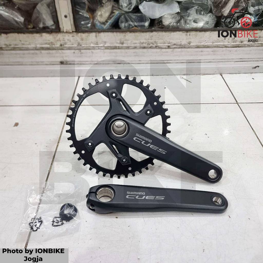 Crank Shimano CUES U6030 42T Single Chainring Hollowtech 2 Narrow Wide Set Crankset U-6030 42 T FC H