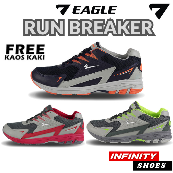 Eagle RUN BREAKER Running Shoes - Sepatu Running Pria Wanita Original Eagle