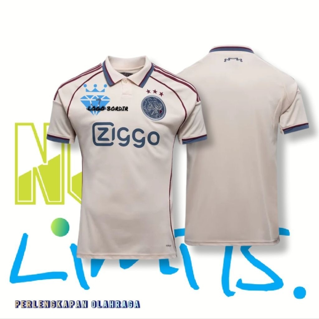 KLEPU.ID Jersey Bola Ajax 3rd 2025 2026 Grade Ori