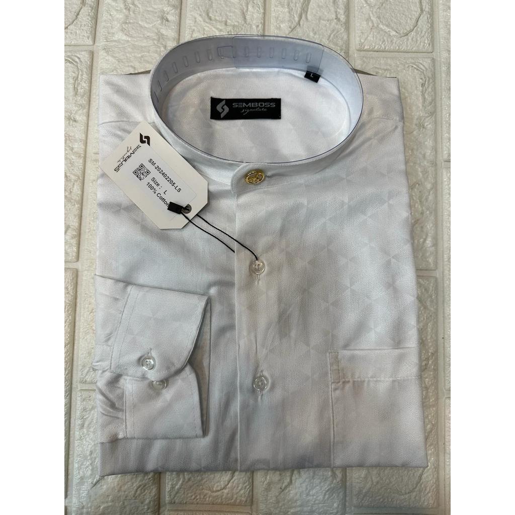 Kemeja Koko PREMIUM Lengan Panjang Bahan Katun SEMBOSS 2205