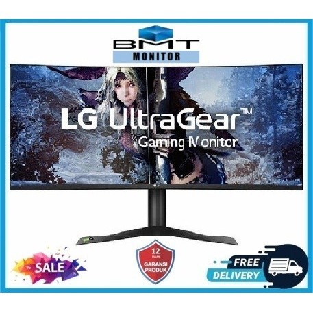 IRH LG WQHD Gaming Monitor 38GN950-B Ultra Gear Nano IPS Curved 144HZ 38"
