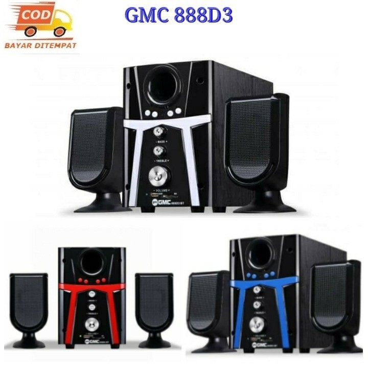 Speaker GMC 888D3 BT Bluetooth Aktif Multimedia Speker suara mantap