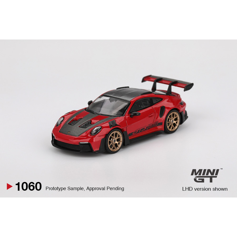 MINIGT 1/64 Porsche 911 (992) GT3 RS Weissach Package Guards Red MGT01060-CH Car Alloy Diecast Metal