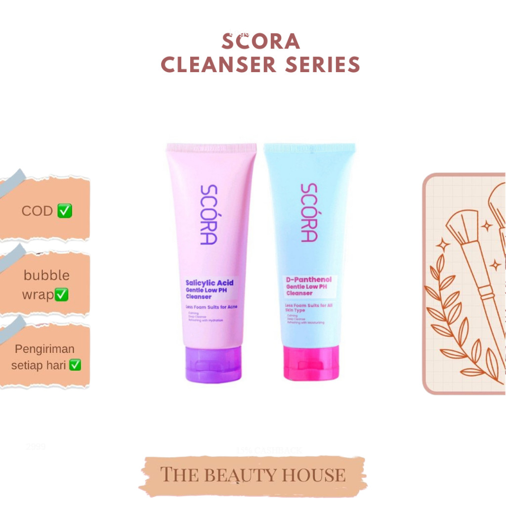 SCORA Oily Skin GENTLE LOW PH CLEANSER 100ML - SALICYLIC ACID GENTLE LOW PH CLEANSER / D-PANTHENOL G