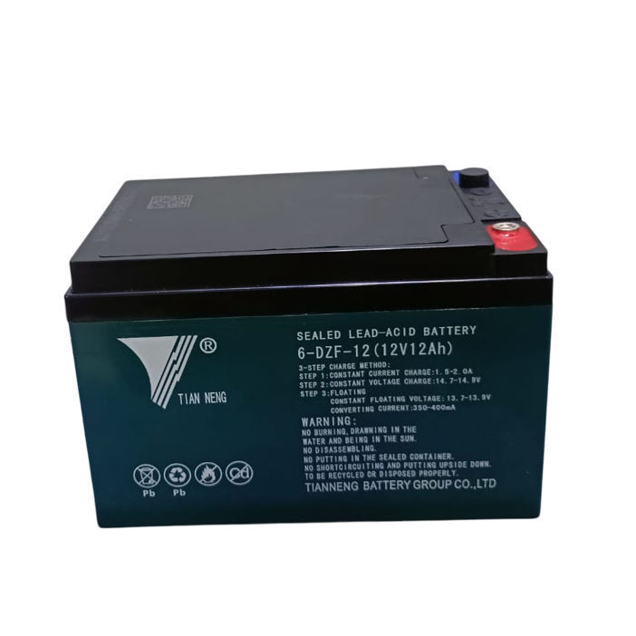 Aki Sepeda Listrik TIAN NENG / TIANNENG 6-DZF-12 / 6DZF12 - Baterai Sepeda Listrik 12v 12ah New