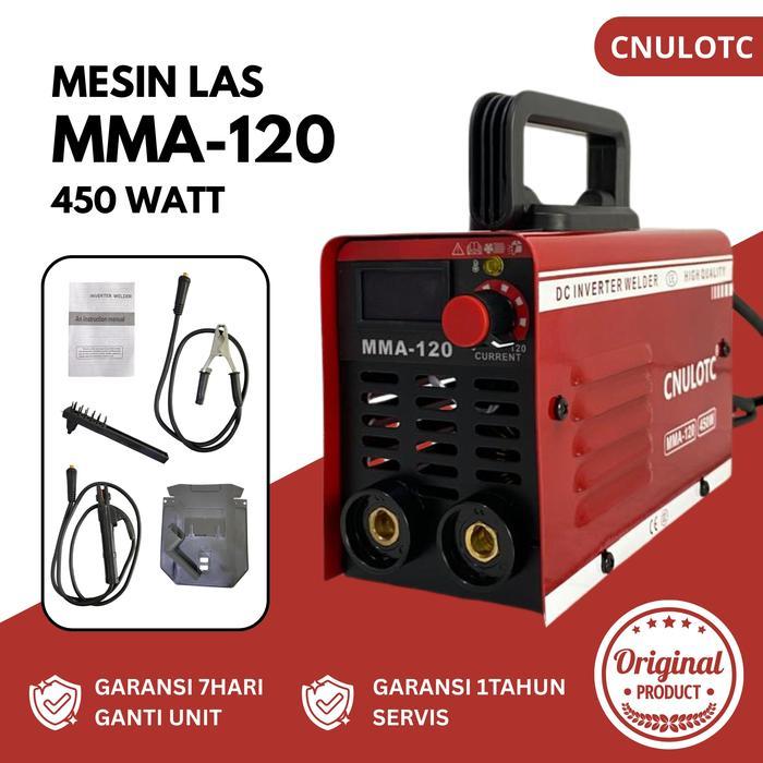 MESIN LAS MMA-120 CNULOTC ALAT LAS BESI MINI 450W TRAVO LAS TERLARIS