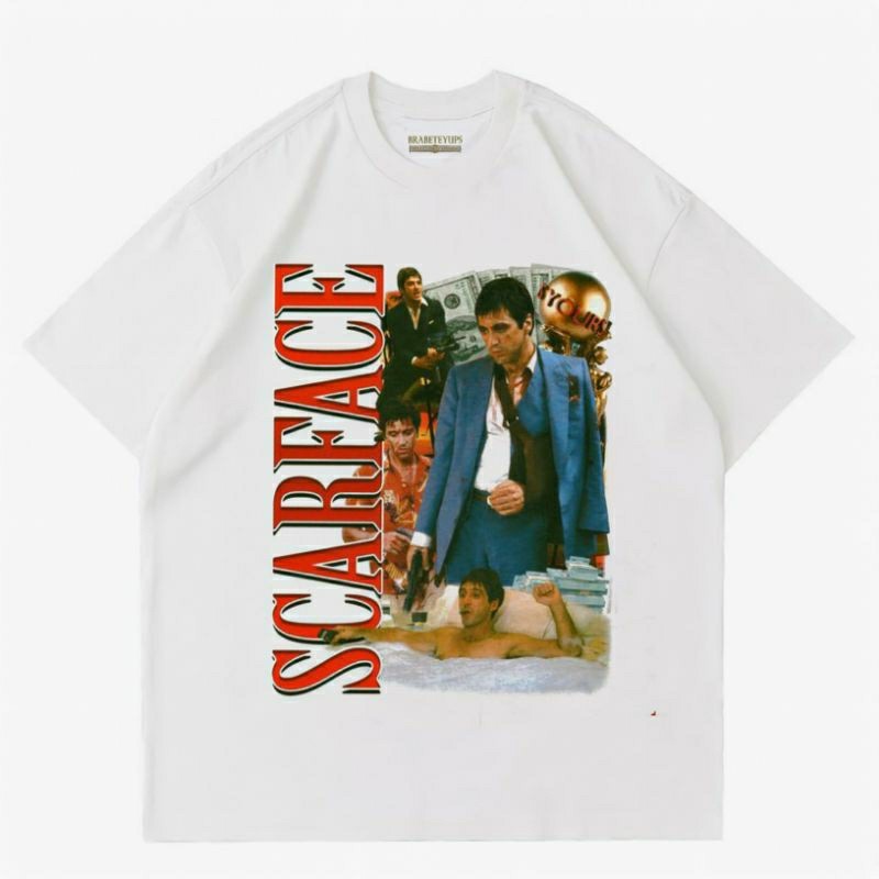 BAJU KAOS VINTAGE FILM SCARFACE 1983 | T-SHIRT MOVIE SCARFACE