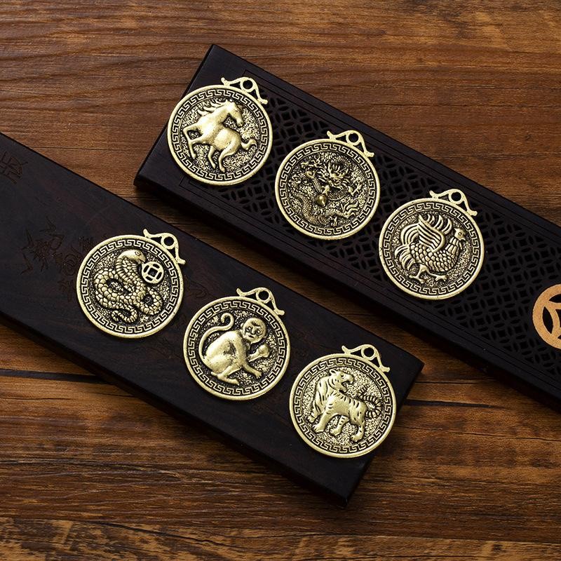 Liontin 12 Shio Buka Aura Hoki Keberuntungan - Ornamen Fengshui