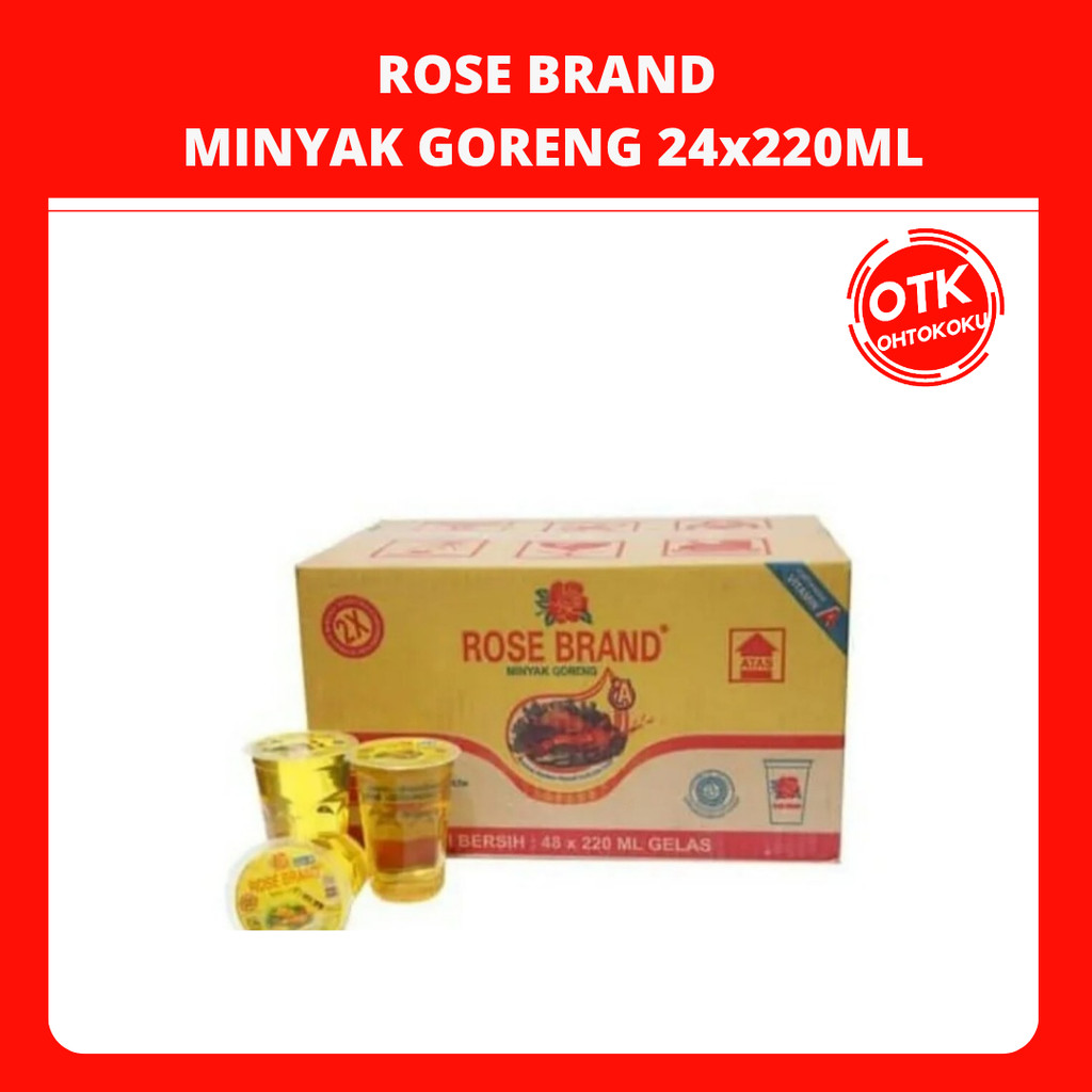 Rose Brand Minyak Goreng 24x220ml 1 Dus