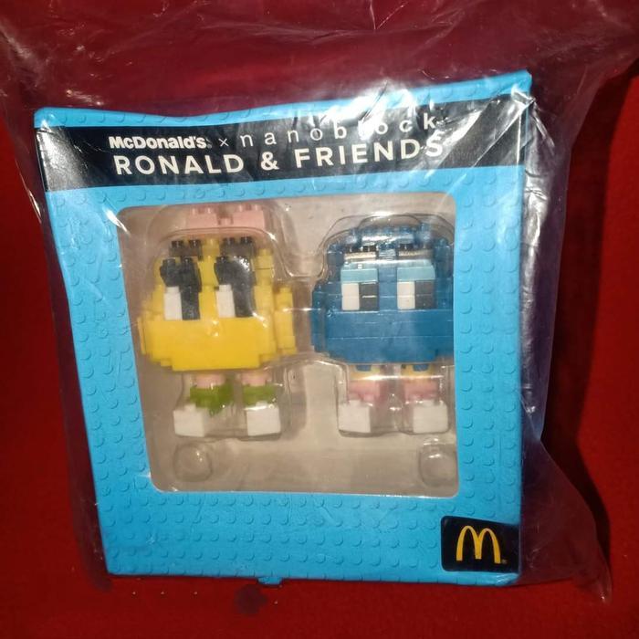 Nanoblock Ronald & Friends Happy Meal MC Donalds Vintage RARE TaO 