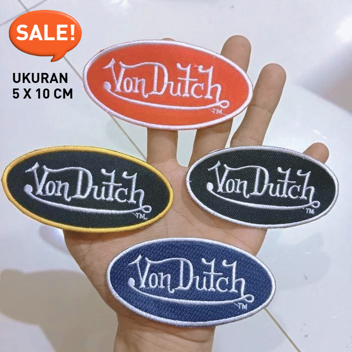 Patch Bordir Kualitas Terbaik 5x10cm untuk Rompi Jaket Hoodie Kemeja Celana Jeans Kaos Logosponsor E