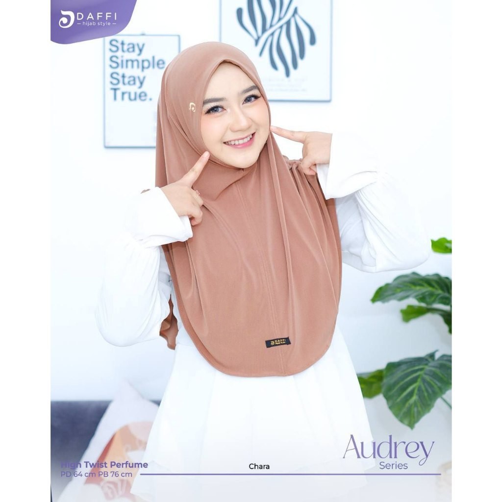 DAFFI HIJAB ORI - Bergo Audrey Daffi Hijab Terbaru Jersey Premium