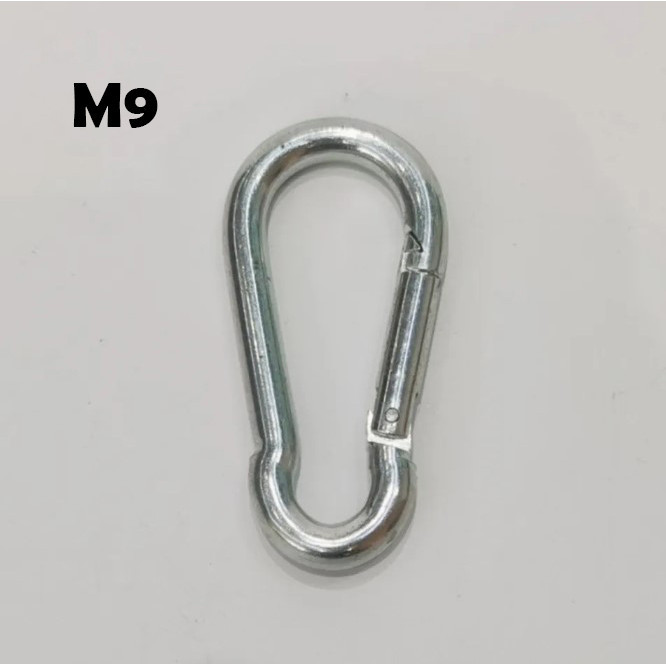 FIX - GYMTOP Carabiner Gantungan Kunci Spring Buckle Stainless Steel M9