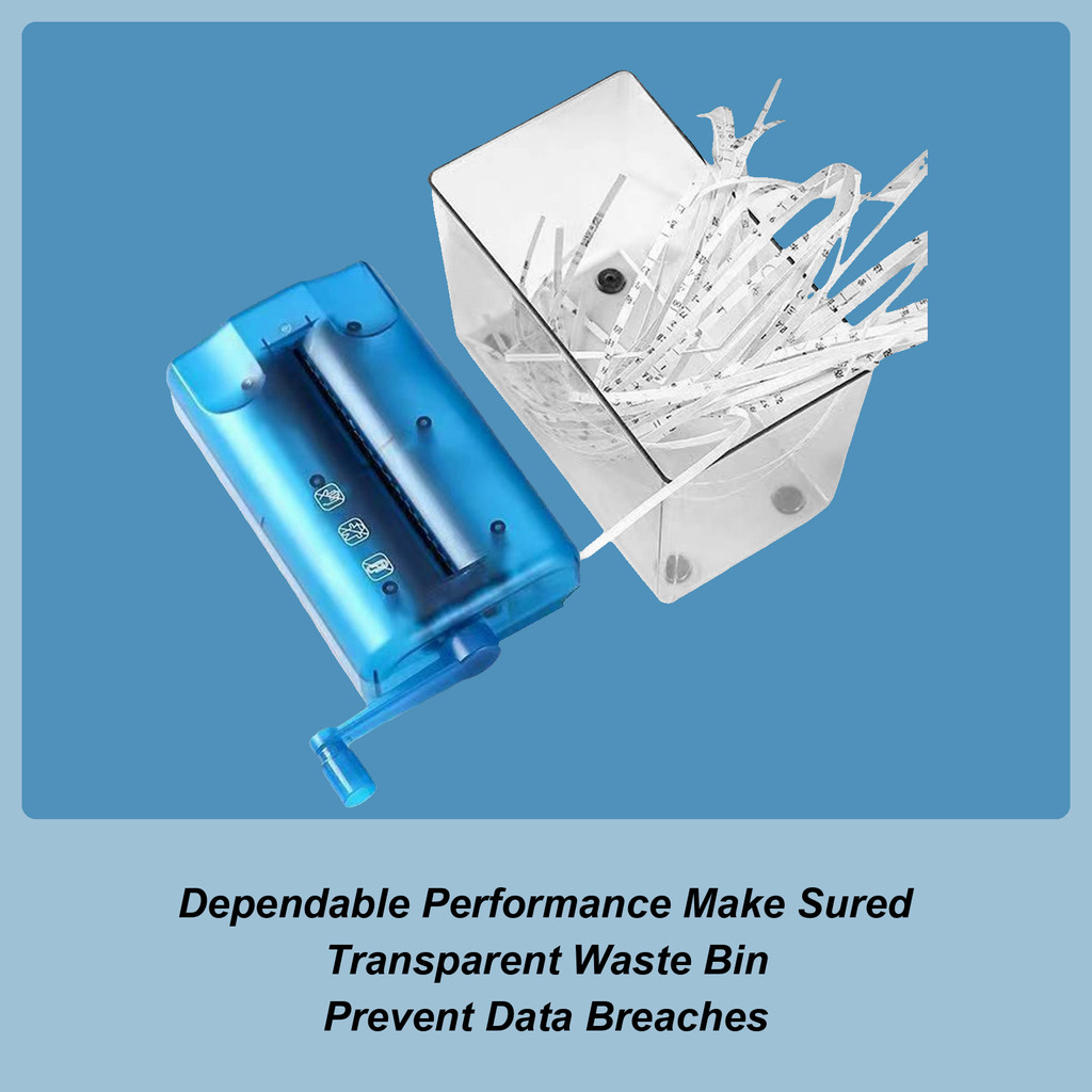 Small Paper Shredder Manual Document Shredder Household Paper Shredng Solution Household Small Mini 