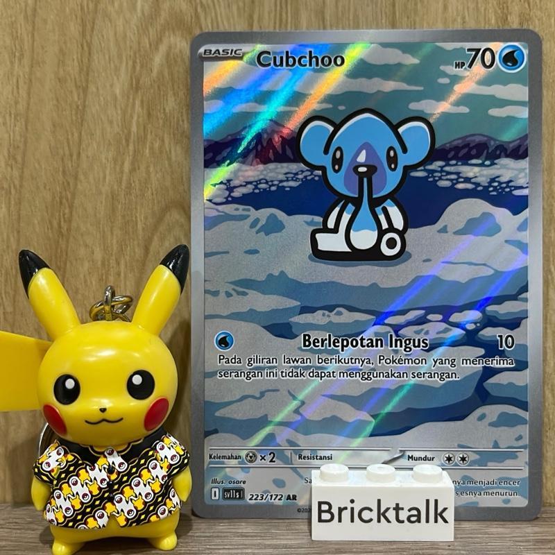 Cubchoo sv11s AR 223/172 Hitam dan Putih Indonesia Kartu Pokemon TCG Original