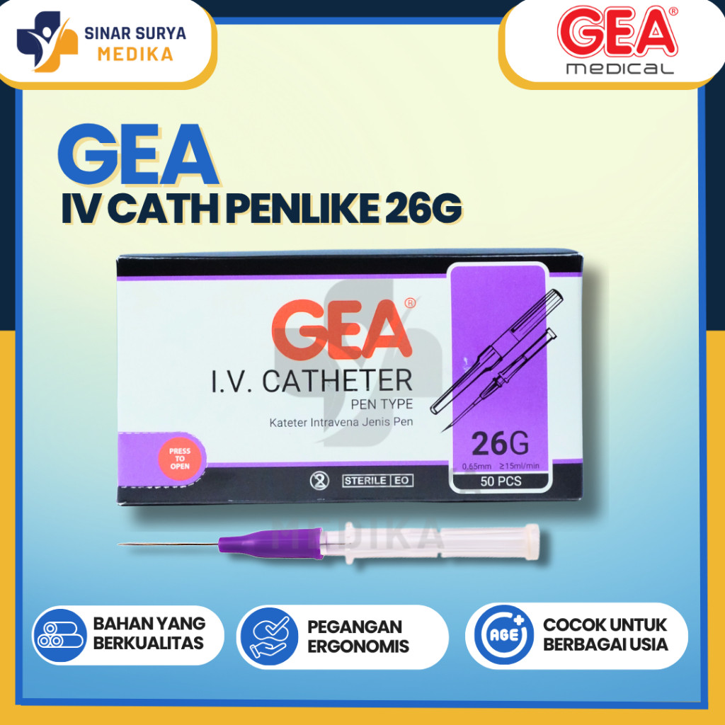 GEA I.V Catheter Penlike - Jarum Infus - Kateter Penlike - 26G