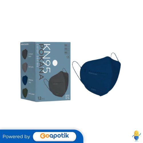 Pokana Kn95 Colour Series Dark Colour Deepsea Navy Box 12 Pcs