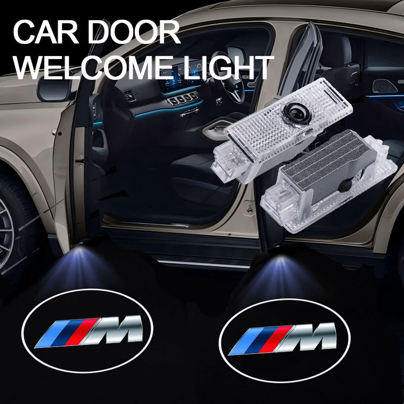 LED Car Door Welcome Light Decoration Light Car Badge logo For BMW M 1 2 3 4 5 6 7 Series X1 X4 X3 X