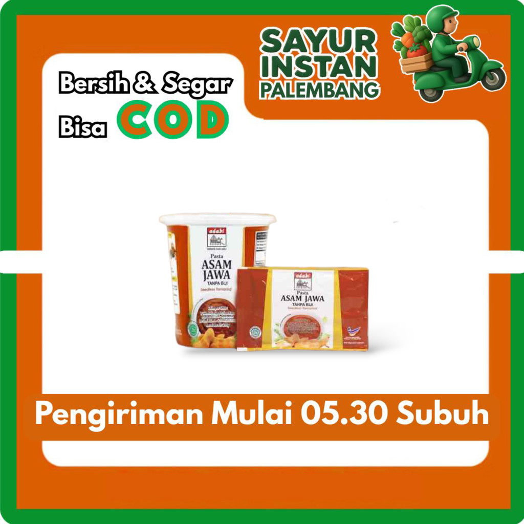 Asam Jawa Adabi tanpa biji sachet 40 gr -  Palembang