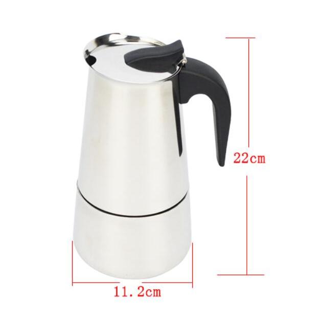 4/6/9 Cups Moka Pot Caffe Machine Espresso Cups Coffee Makers Latte Percolator Stove Top Moka Coffee