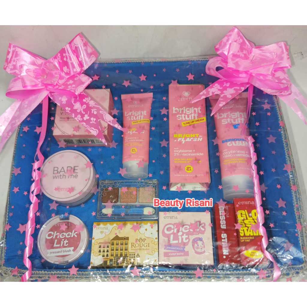 Emina Bright Stuff Paket Seserahan/Paket Hantaran Nikah/Kado Pernikahan/Kado Kosmetik
