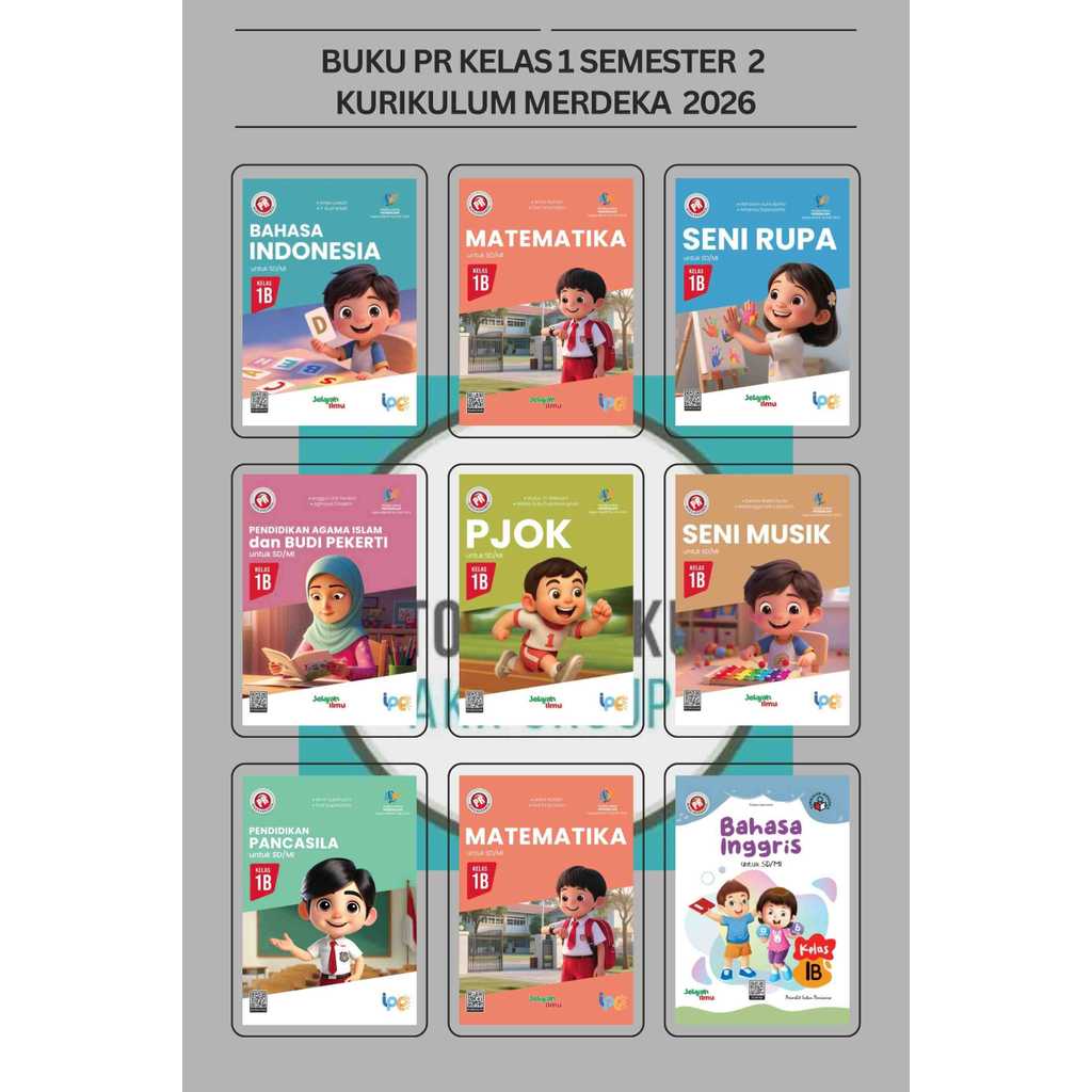 BUKU PR/LKS SD/MI KELAS 1 2 3 4 5 6 SEMESTER 1&2 INTAN PARIWARA TAHUN 2026