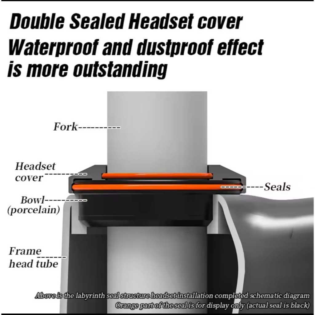 Lebycle Headset Bearing Standard Ulir EC30 22.2 Standar Non Oversize Fork 25.4 Head Set Kom Fork Gar