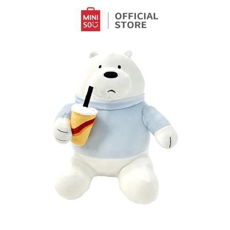 PROMO  MINISO x We Bare Bears Seri Boneka Makanan Duduk Lucu Mainan Mewah Lembut Boneka Mewah Lucu P