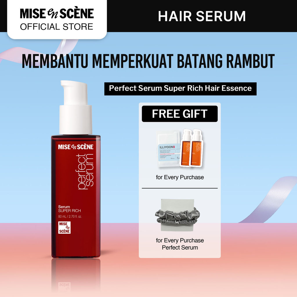 mise en scene Perfect Serum Super Rich 80ml - Hair Serum untuk Perawatan Insensif Rambut Sangat Rusa