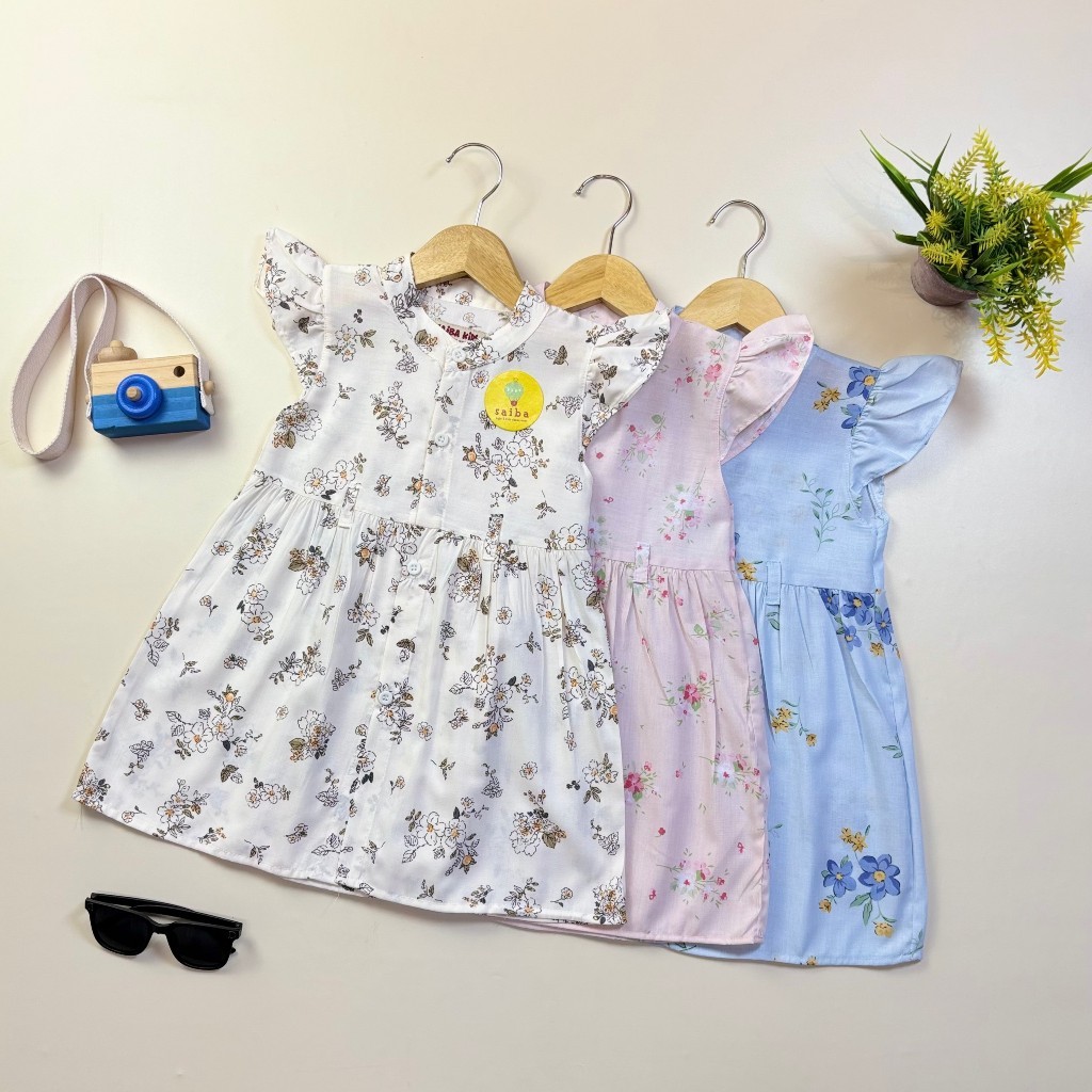 PROMO Grosir & Ecer Dress Tali Saibakids / Baju Anak Kasual Katun 1 Thn - 4 Thn DAILY