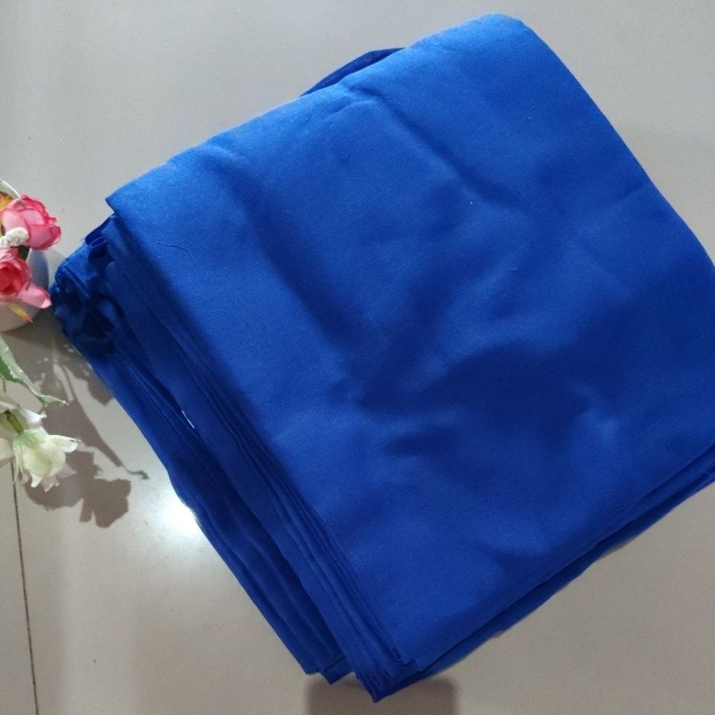 jilbab/kerudung segiempat paris jadul varisha warna biru BCA