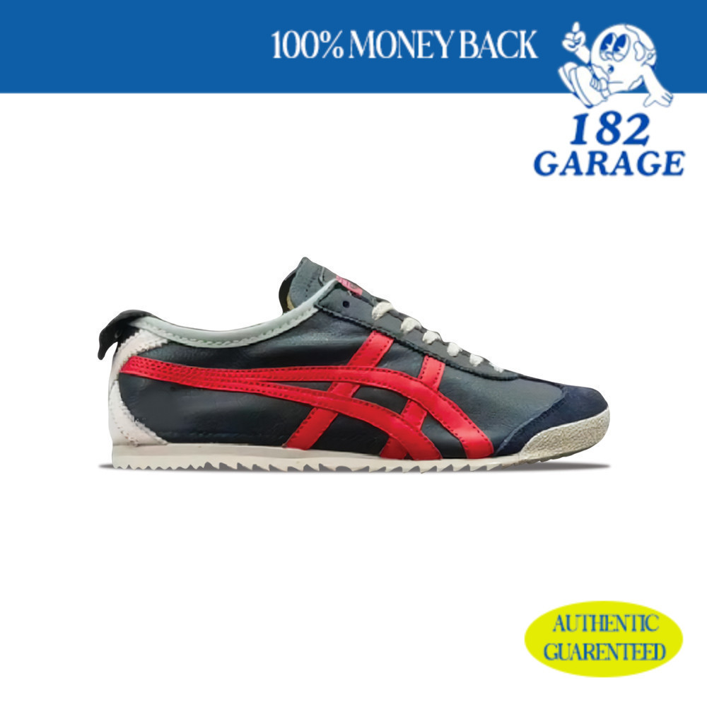 Sepatu Onitsuka Tiger Mexico 66 DELUXE Dark Blue Red