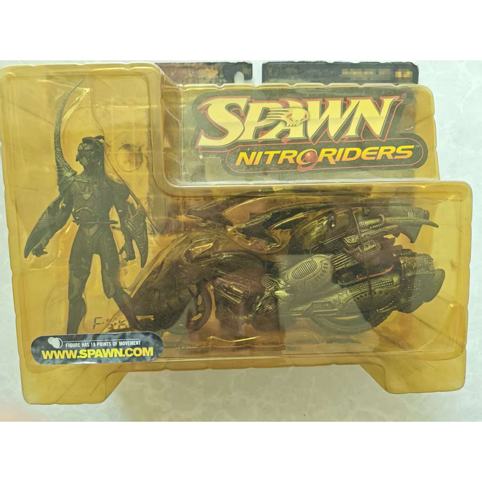 Spawn Series 16 Nitro Riders Eclipse 5000 three models 1999 Mc.Farlane Toys Action Figure The box is
