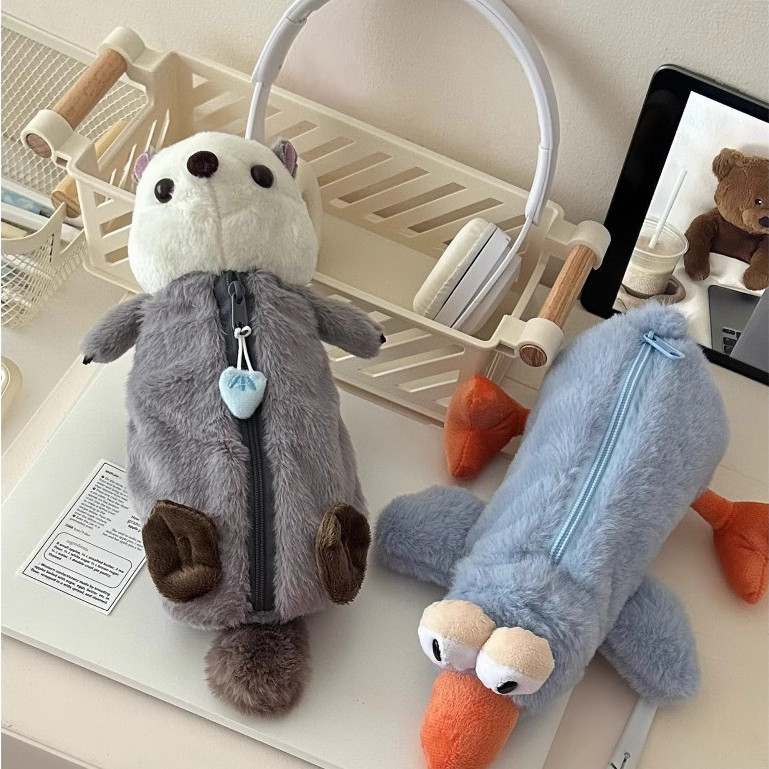 Tempat pensil kartun mewah/Tempat pensil boneka/Tempat pensil lucu/Kotak Pensil Kapasitas Besar