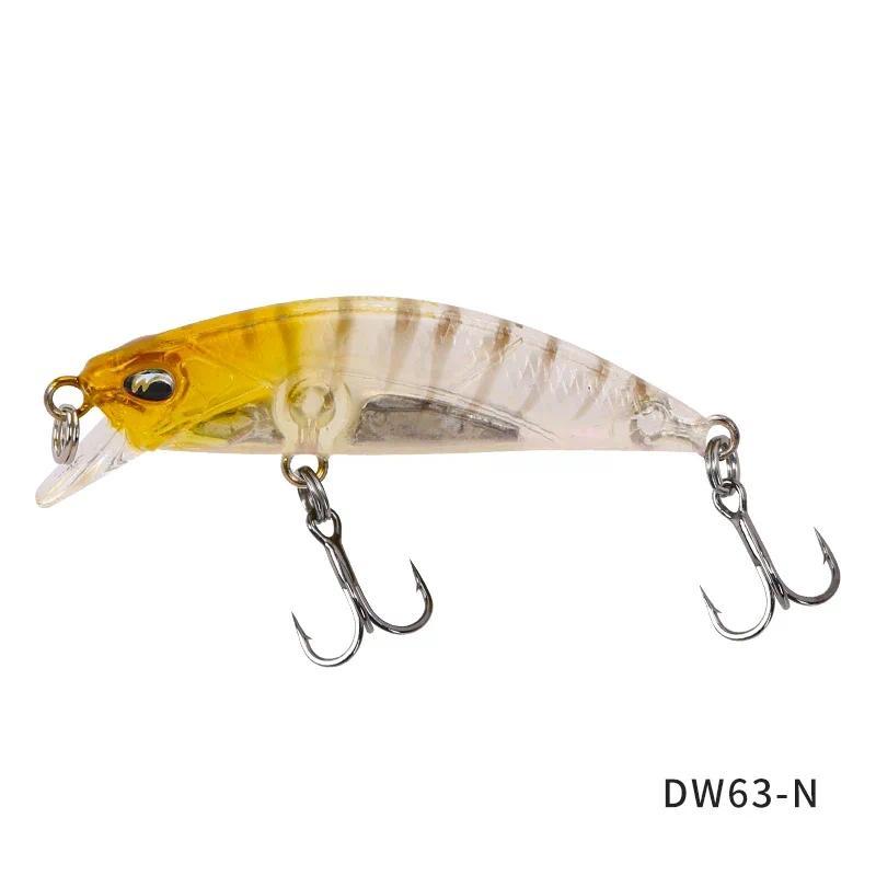 TSURINOYA Sinking Minnow Mini Hard Lure DW63 50S 50mm 5g Artificial Fishing Lure Wobblers Crankbait 