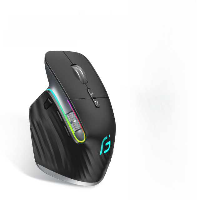 VICTSING M10 24G+Bluetooth wireless mouse Rechargeable office business 24G Wireless Ergonomic Mouse 