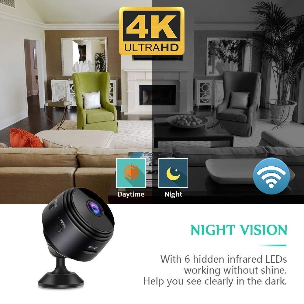 Memiliki Kualitas Yang Bagus FOR SALE  READY STOCK Camera Pengintai CCTV A9 1080P Mini WiFi Tersembu