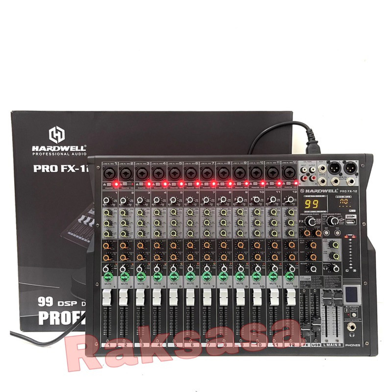 Mixer Hardwell PRO FX12 Original mixer 12 channel hardwell pro fx 12