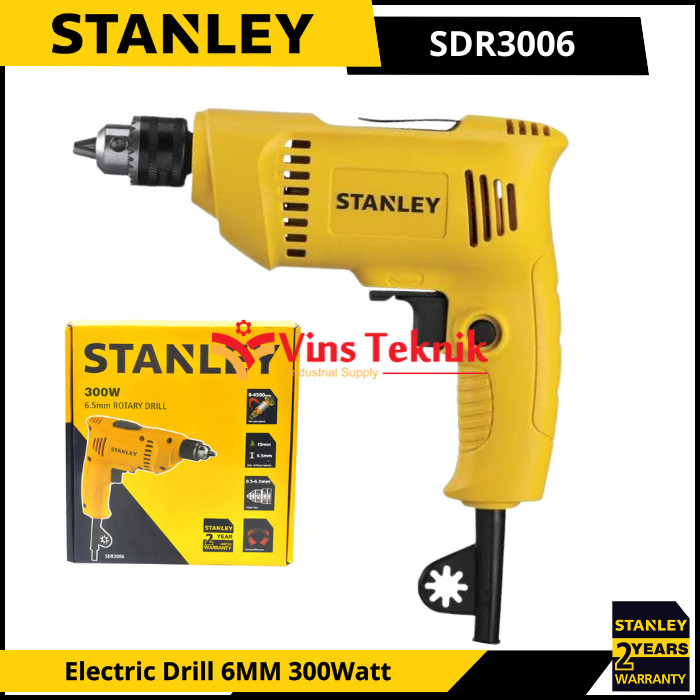 Stanley SDR3006 Slim Rotary Drill 6mm Bor tangan SDR 3006