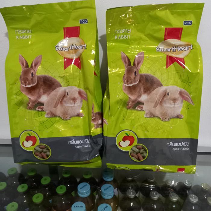 Pelet Smart Heart 1 kg rasa apel, makanan kelinci pakan kelinci padat. by Happypaws id