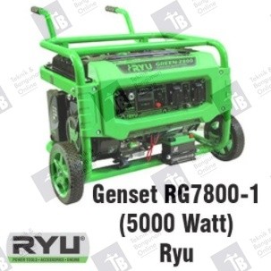 RYU Mesin Genset RG 7800 - 1 5500 WATT / Gasoline Generator Set + Peti Kayu
