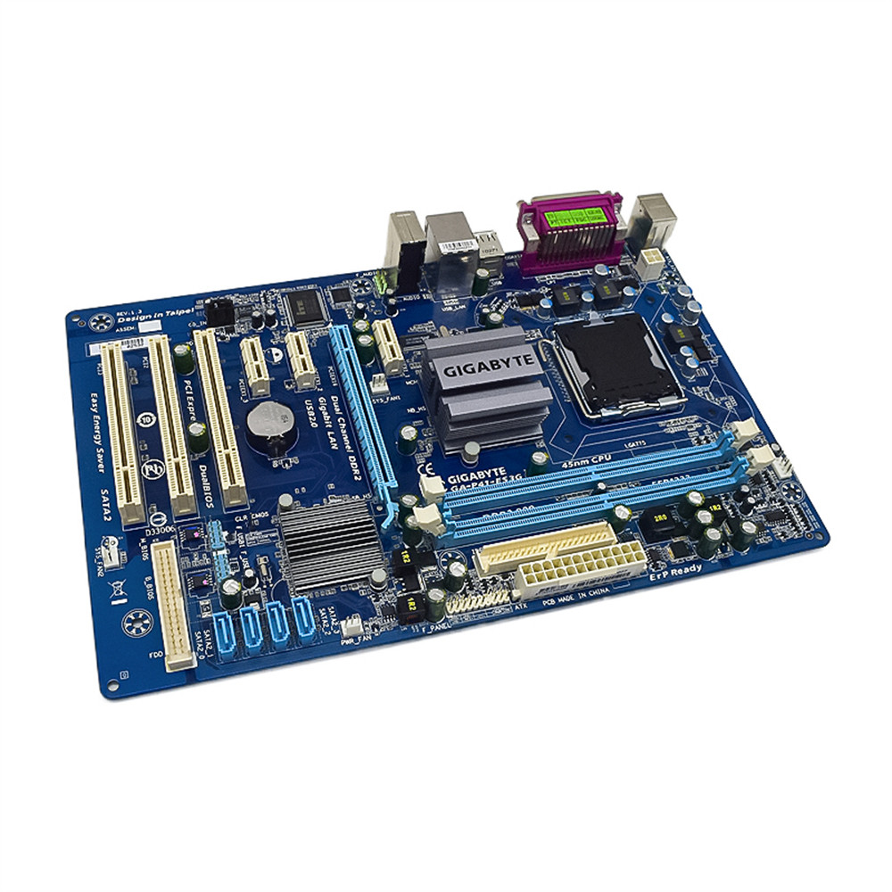 Socket LGA775 Gigabyte GAP41ES3G Motherboard Intel G41 2xDDR2 800667MHz 8GB CPU PCIE X16 SATA II USB